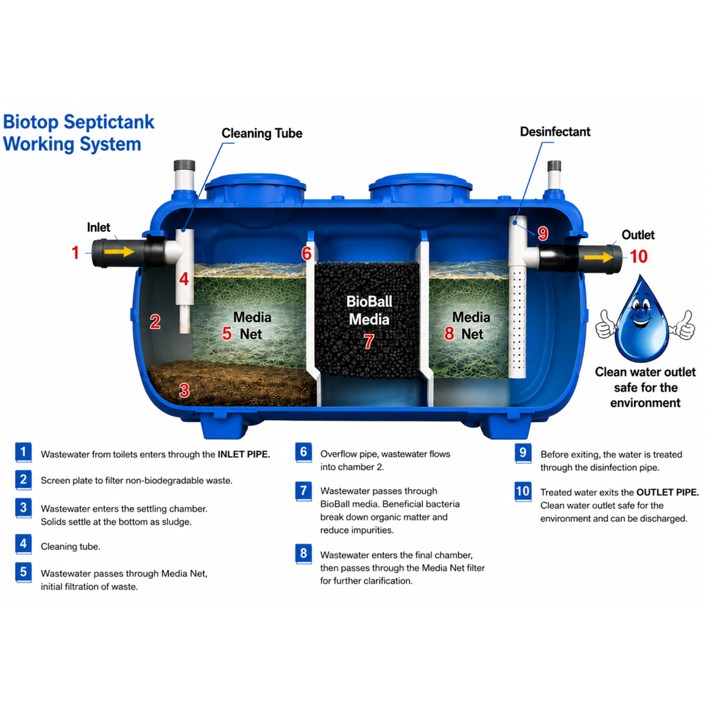 Bio Septic Tank - Horizontal