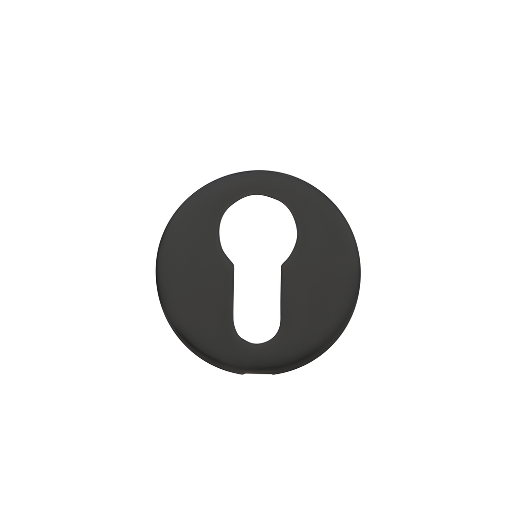 Key Hole Cover (Black, Round)