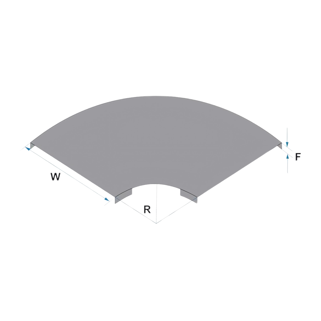 Cover Elbow 90º Tray