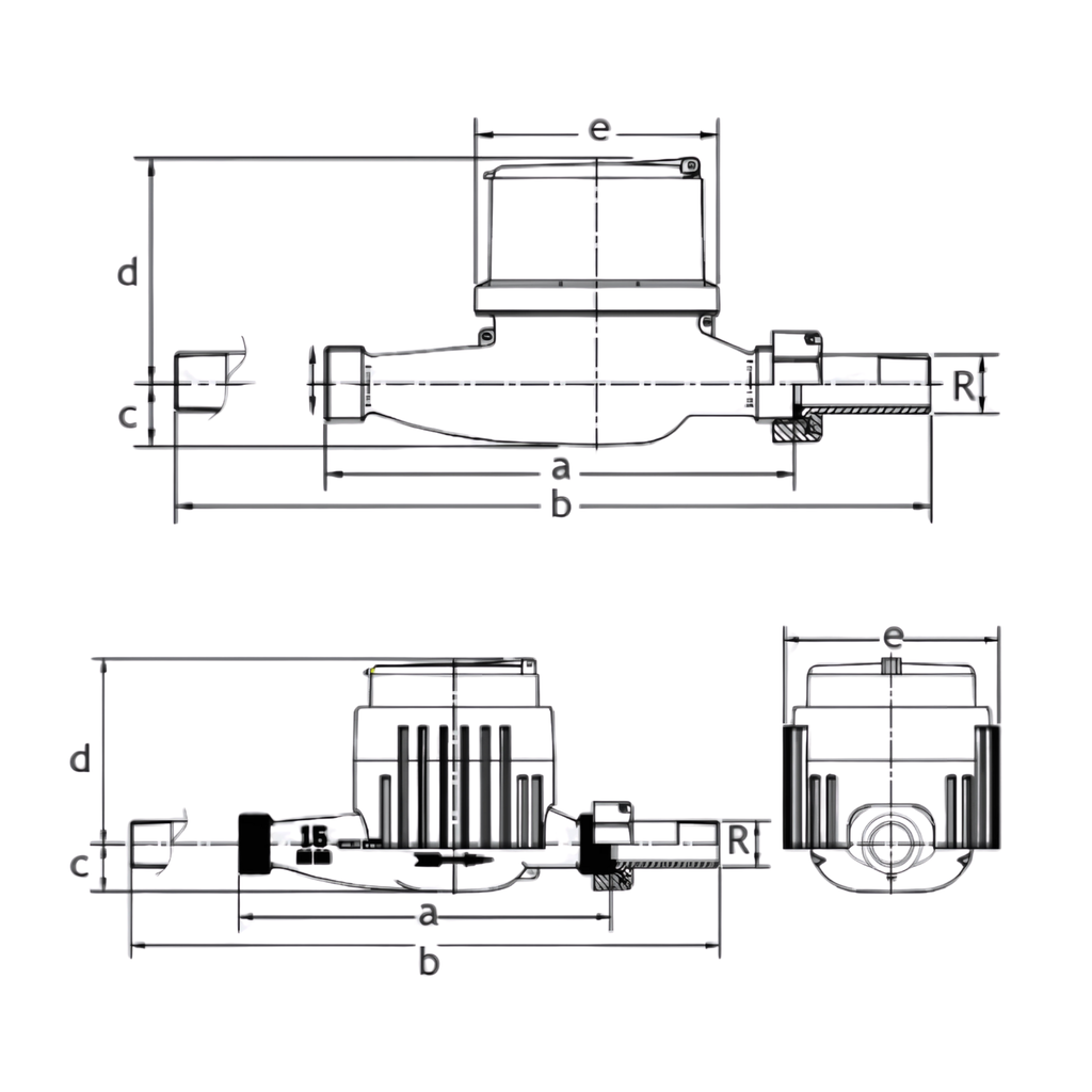 Water Meter - Horizontal