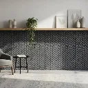 Herringbone 5 x 1 cm - Black - Live.webp