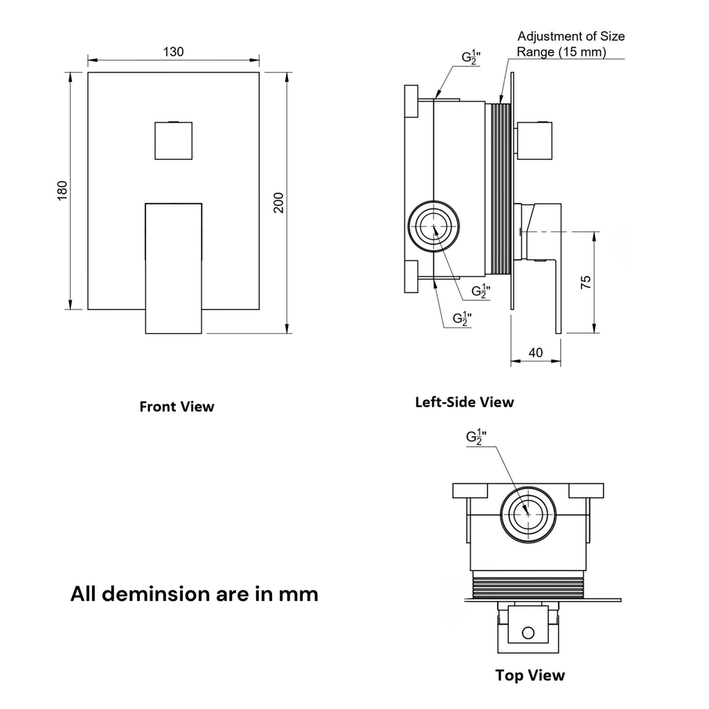 Shower Diverter 2 Way