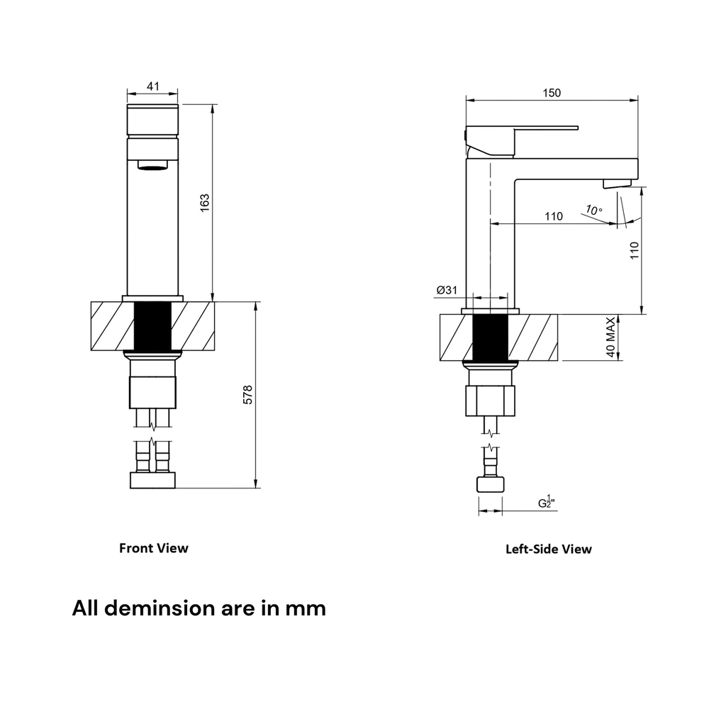 Basin Short Faucet