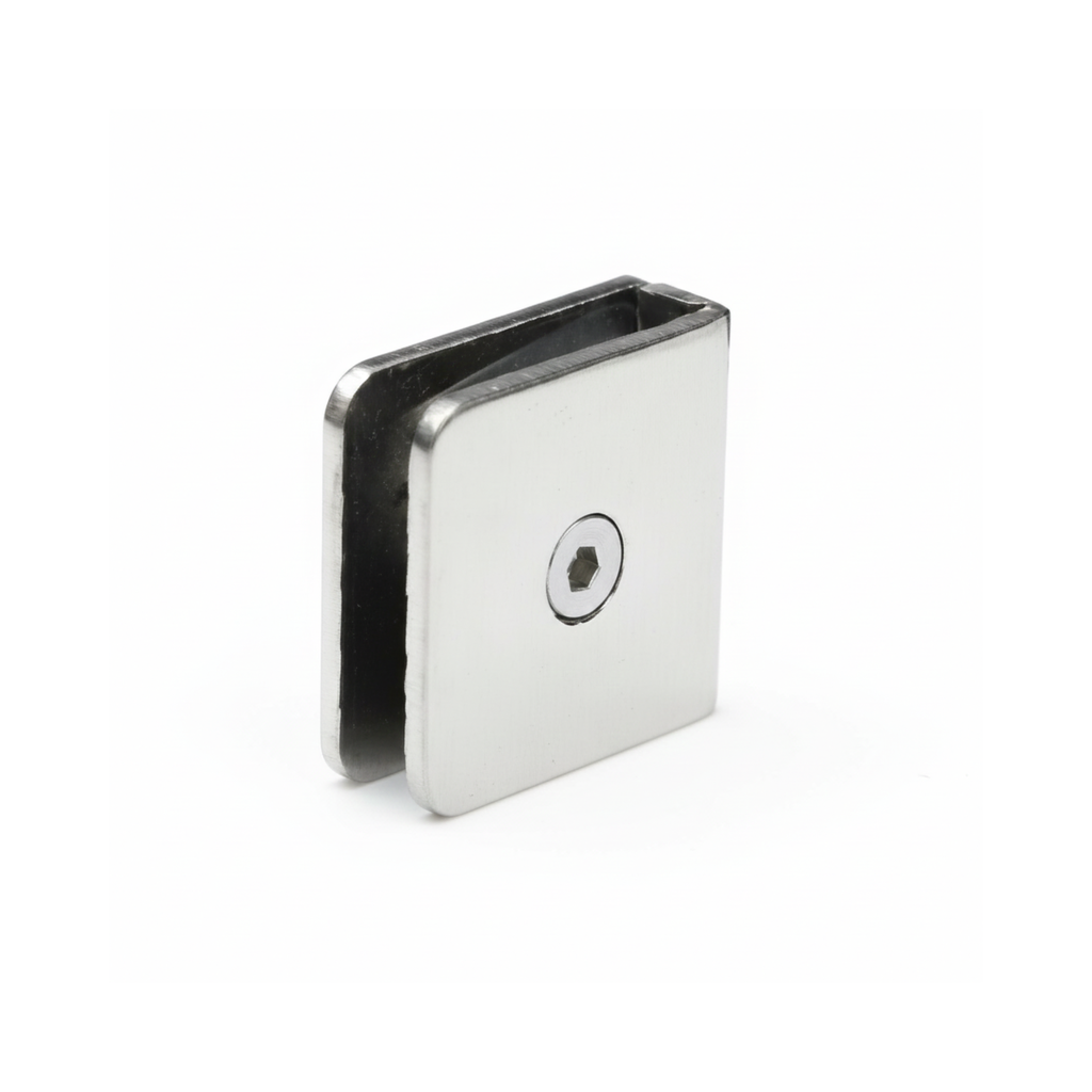 Glass Clips (Chrome, Glass to Wall)