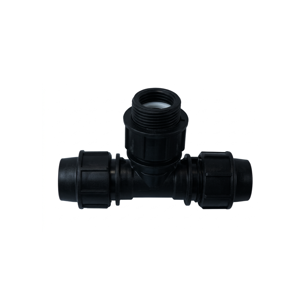 HDPE - Reducing Tee (25 x 20 x 25 mm)