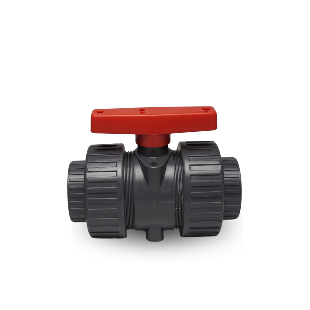 Double Union Ball Check Valve - PVC (1/2")