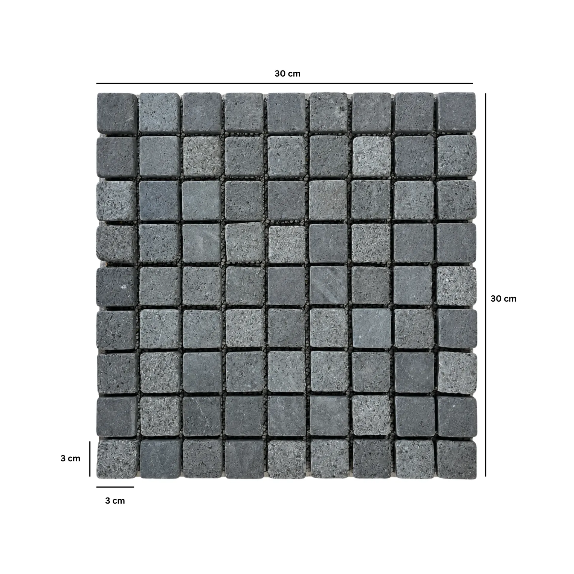 Square 3 x 3 cm