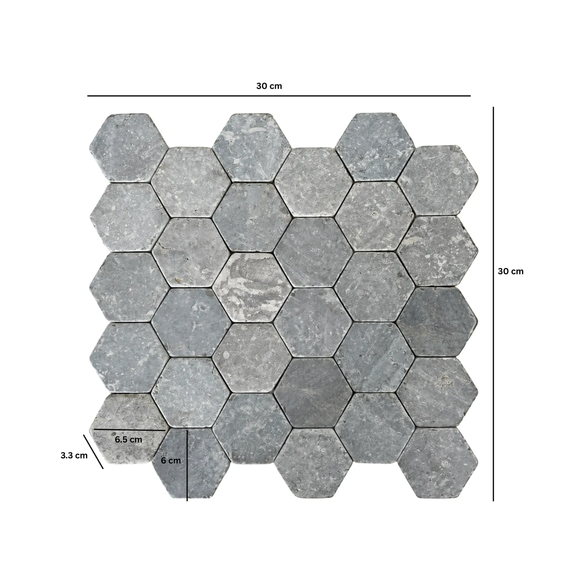 Heksagon 6 x 6 cm