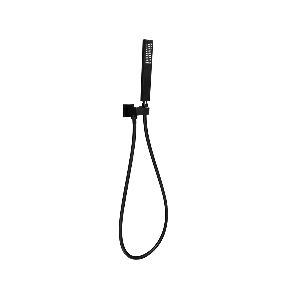 Hand Shower with Hanger (Black, Acacia)
