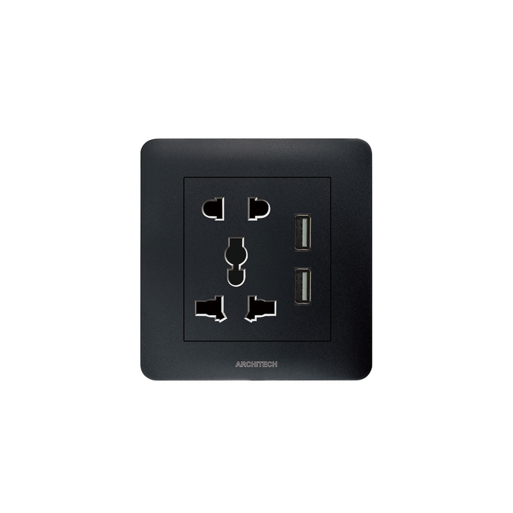 Universal Socket with USB Chargers