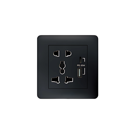 Universal Socket with Fast USB Charger